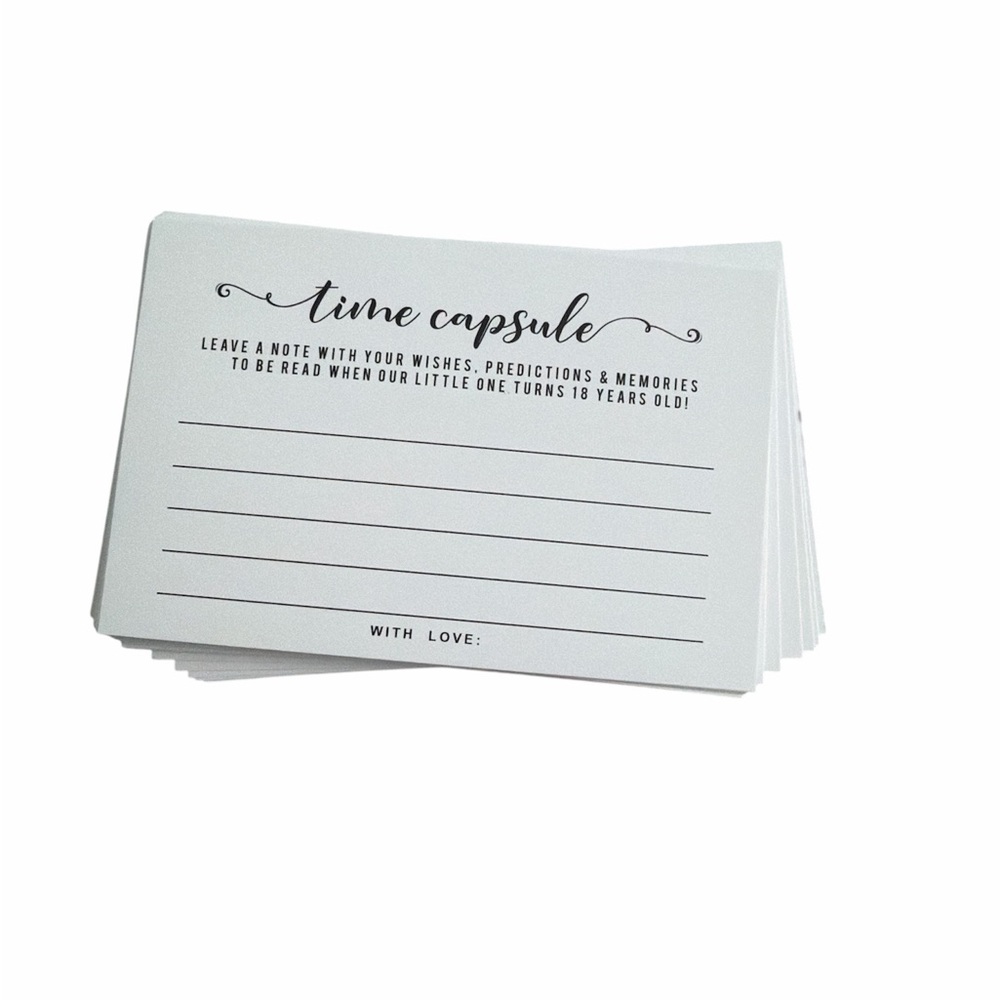 Time Capsule blank cards